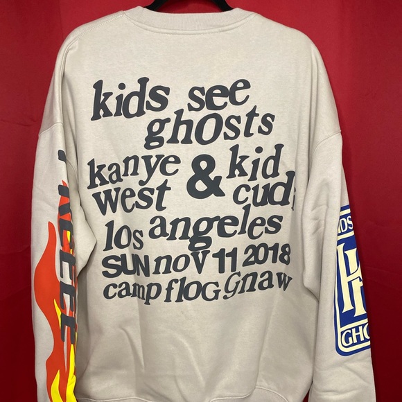 Cactus Plant Flea Market x Kanye West x Kid Cudi See Ghosts Crewneck XL - Picture 3 of 6